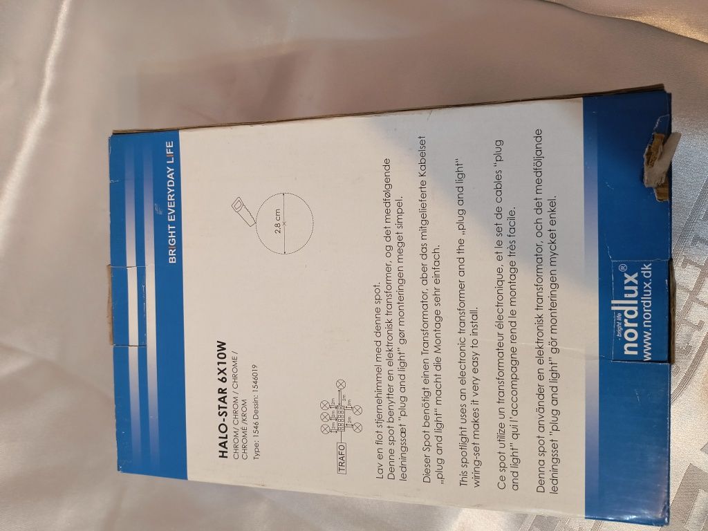 Nordlux halostar  6x 10w Zestaw lamp Wpuszczany