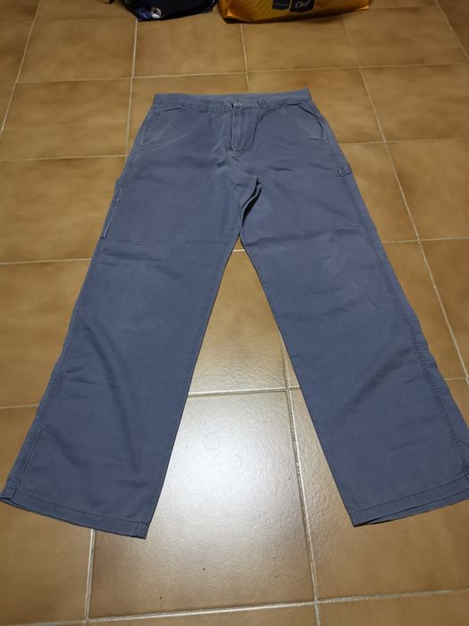 Calças tipo cargo azuis Benetton