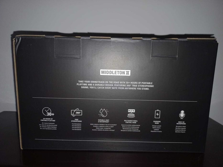 Coluna Bluetooth Marshall Middleton II - Preto (NOVA)