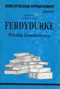 FERDYDURKE Witold Gombrowicz - OPRACOWANIE -Streszczenie - Matura