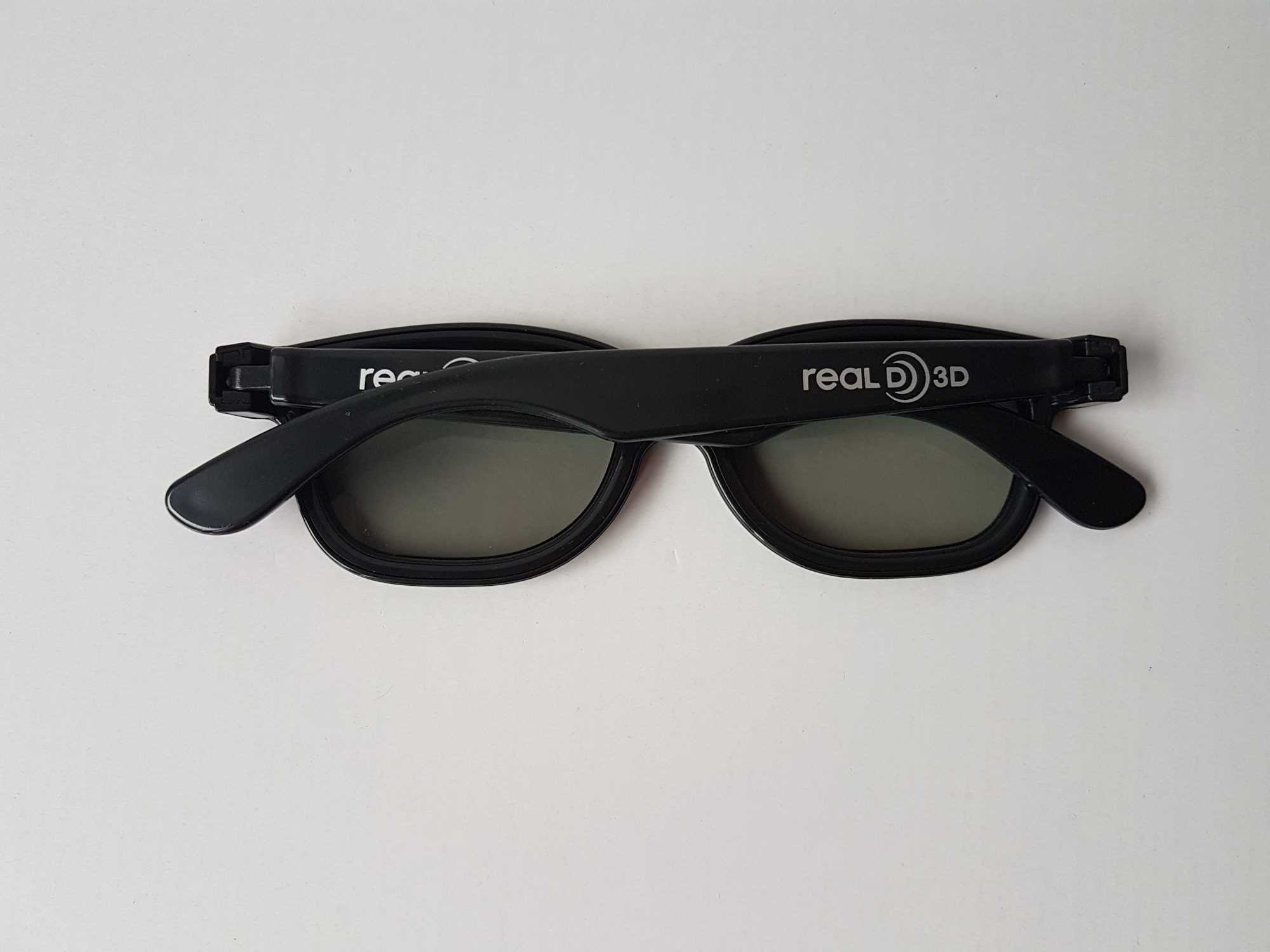 Czarne okulary real D 3D do oglądania filmów 3D TV KINO