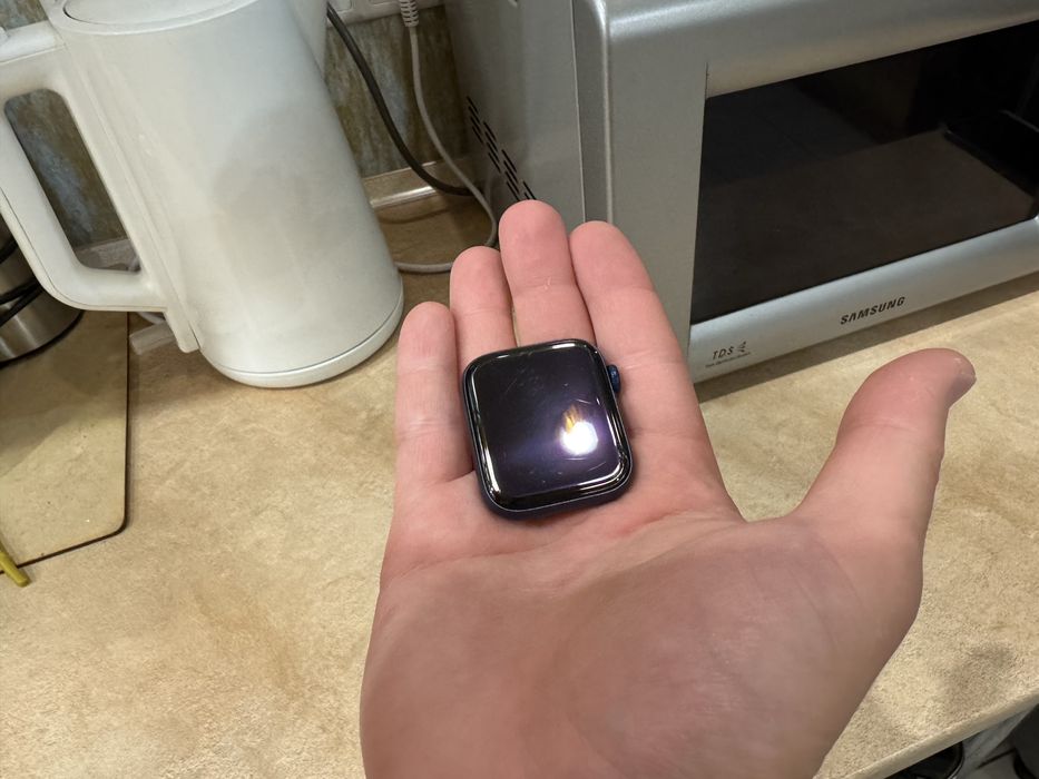 Часы наручные Apple watch siries 6 44 mm Blue GPS 79%