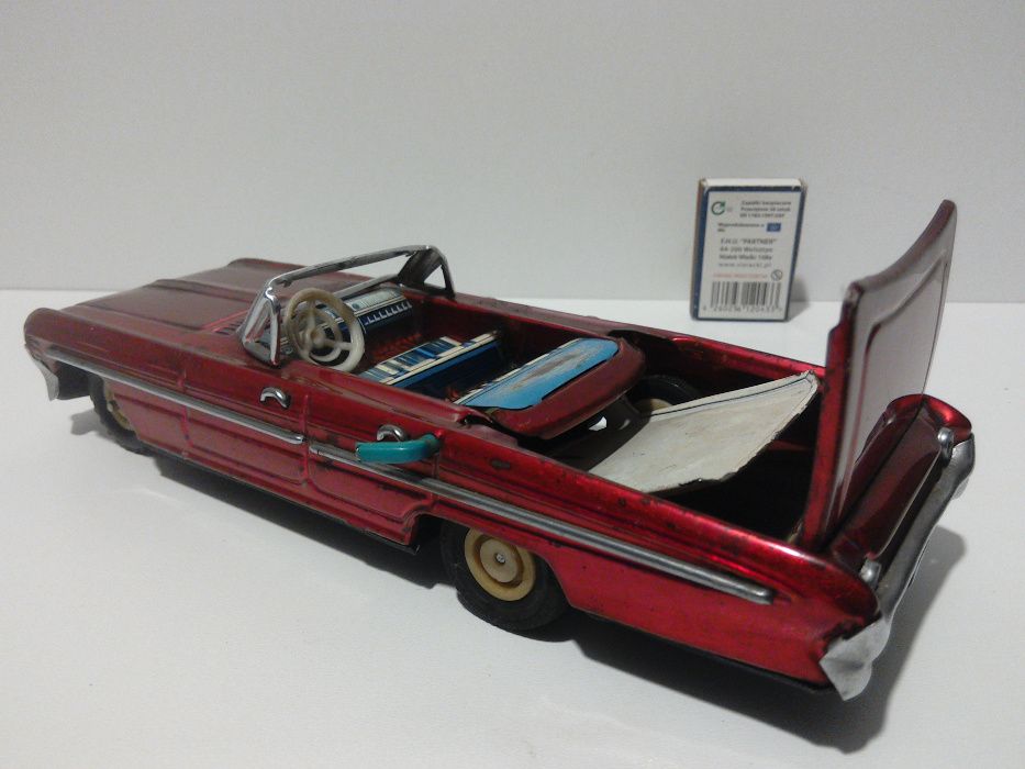 stara zabawka PRL blaszana auto kabriolet USA retro antyk zabytek czz