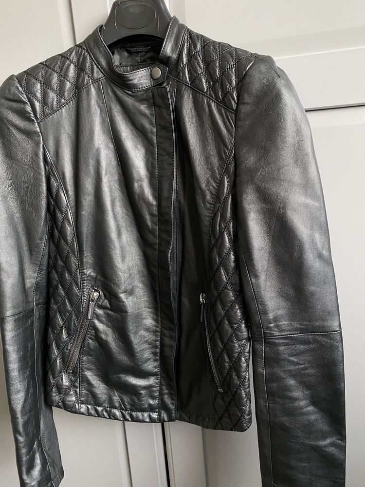 Nowa damska kurtka skórzana Zara XS