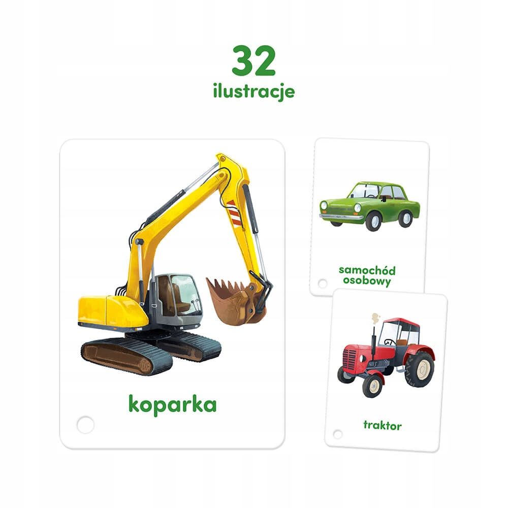 Czuczu Karty Obrazkowe Na Sznurku Pojazdy
