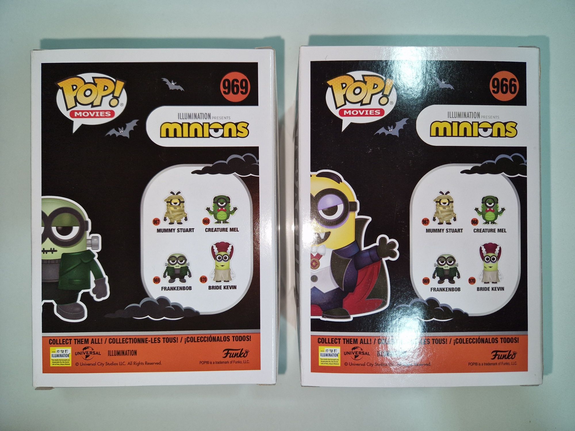 Minions Frankenbob and Dave'acula Funko