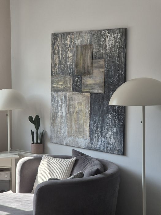 Obraz malowany ręcznie na płótnie abstrakcja 100x120
