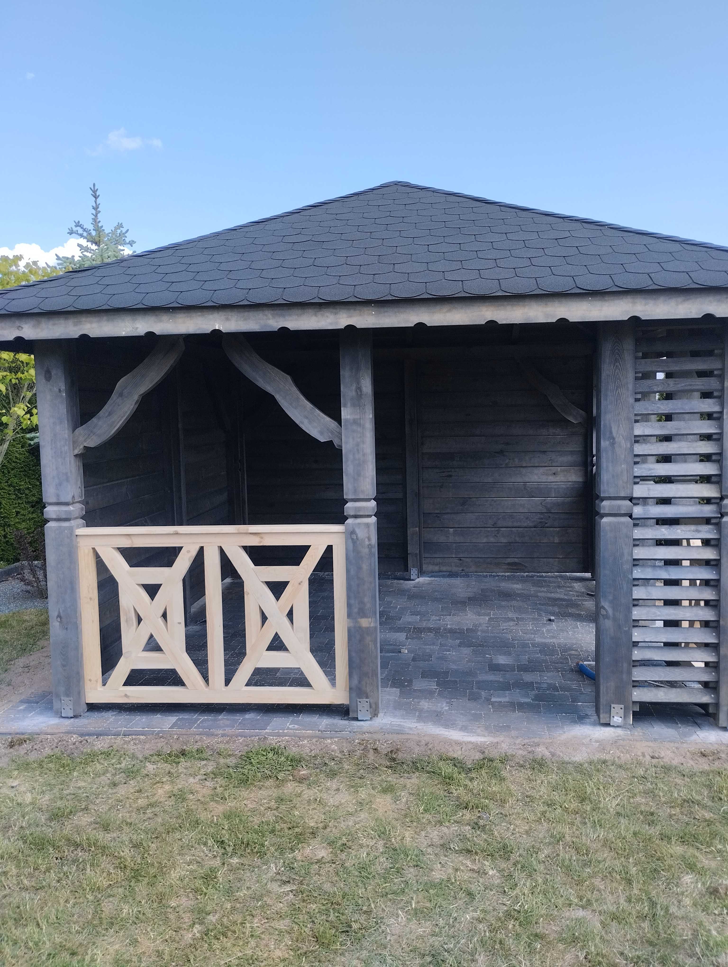 Altana ogrodowa Dębowa 3,5 X3,5m
