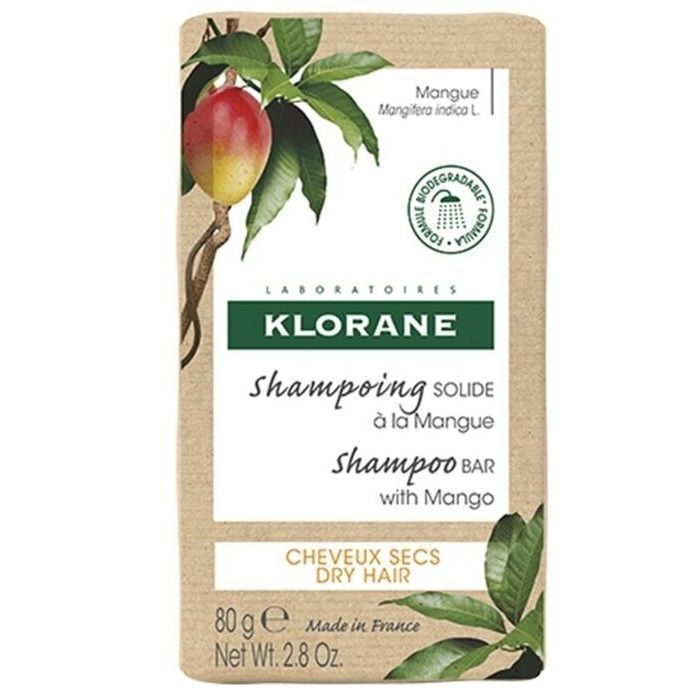 Klorane Szampon w Kostce z Mango - Odżywczy i Nawilżający 80g