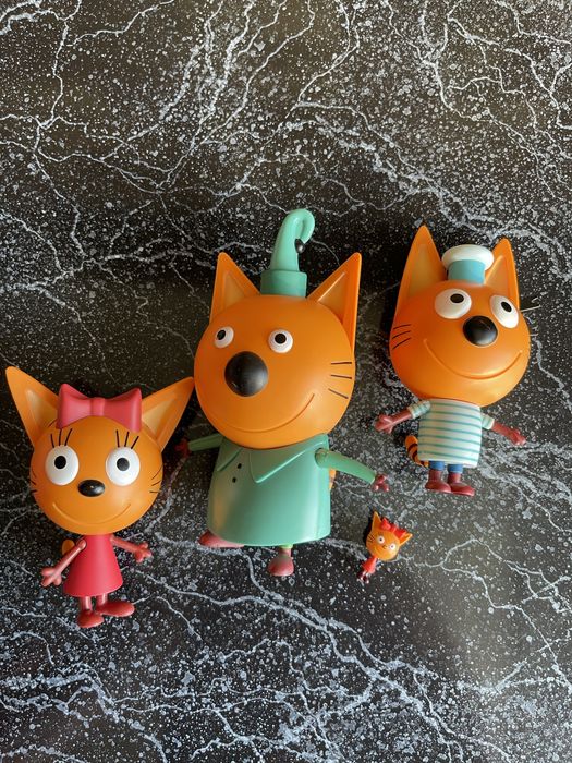 Три кота музыкальные Коржик, Карамелька и Компот