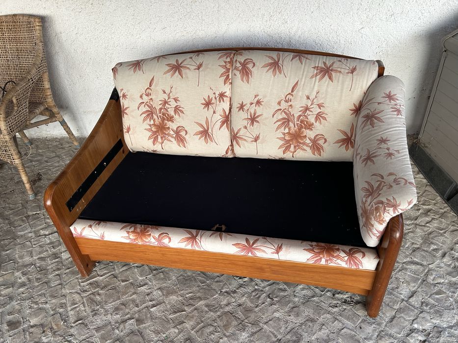 Sofá-cama 130cm. Cama de solteiro