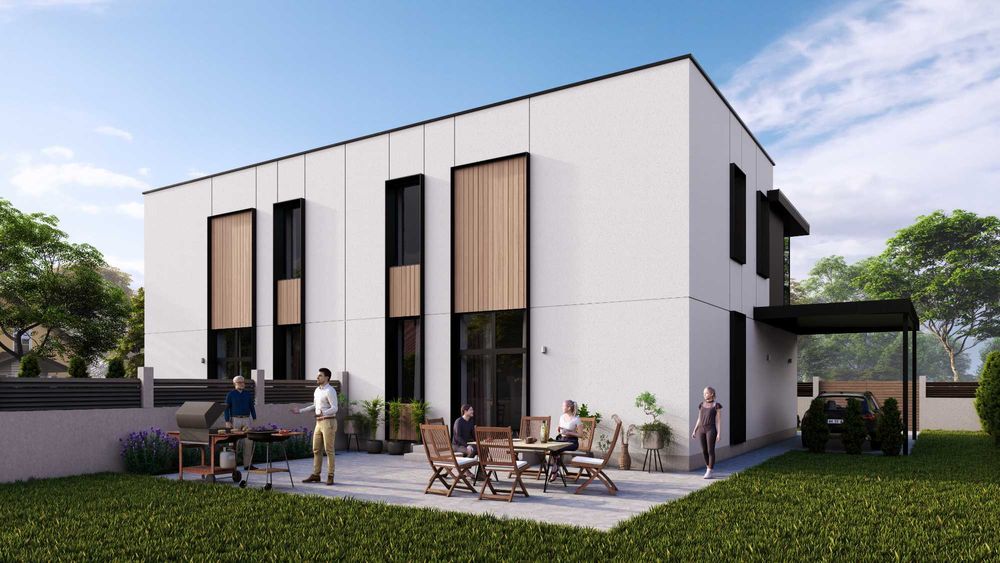 Продам дуплекс, Газовик, від забудовника, сучасний проєкт на 4,5 сот