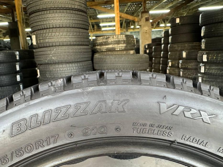 215/50 r17 bridgestone blizzak vrx 8mm шини бу зима