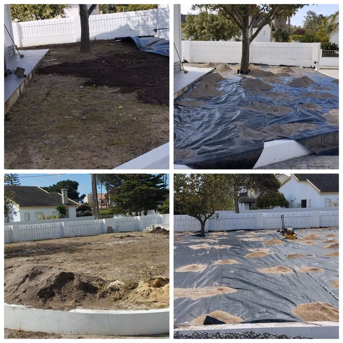 Instalação de relva artificial