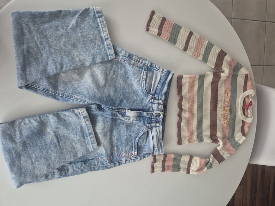 Guess jeansy i sweterek 8 lat