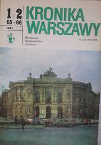 Kronika Warszawy 1/2 65-66 PWN 1986 + Plan W-wy 1958 PPWK