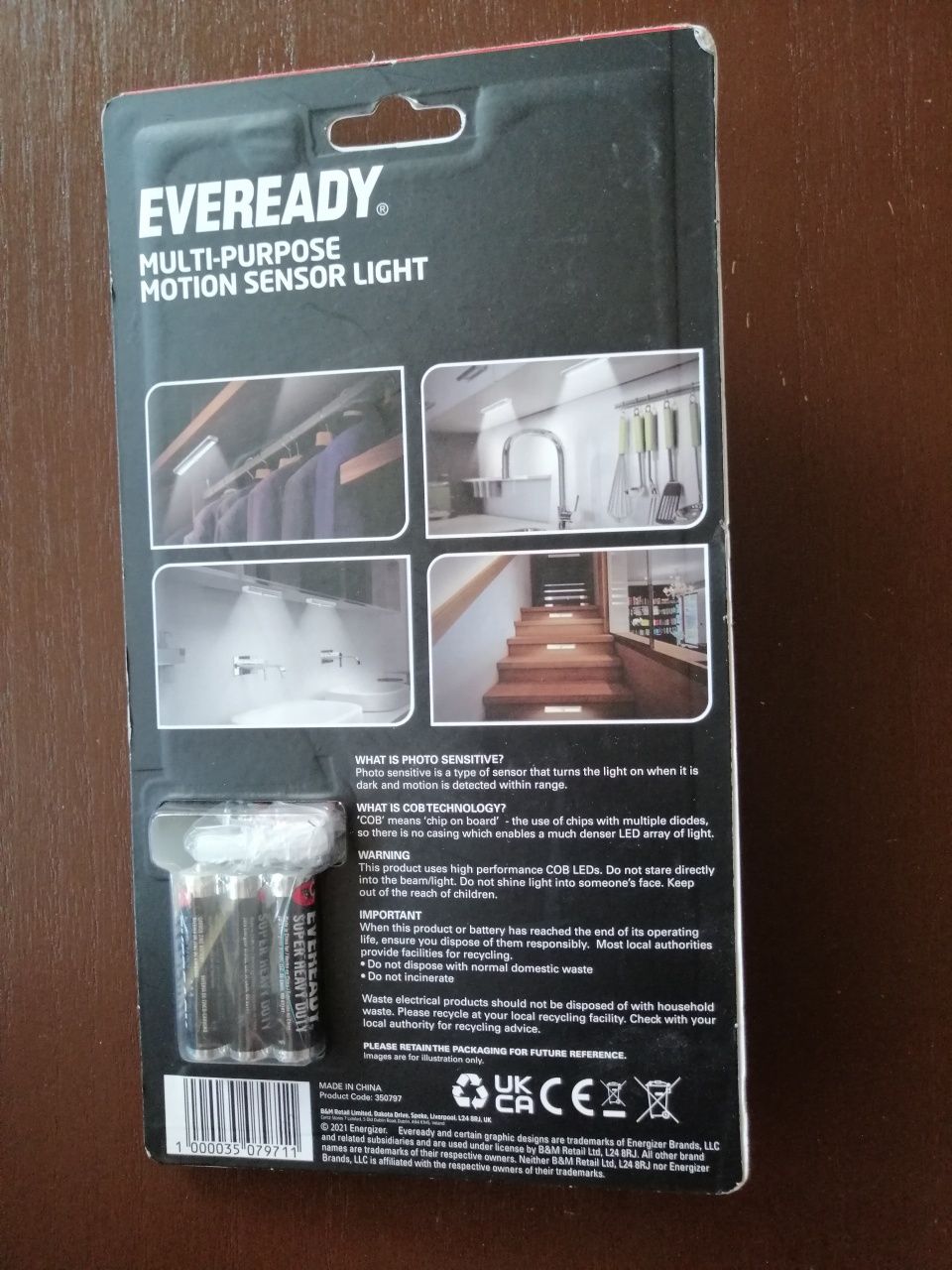Listwa LED  Podszafkowa Z Czujnikiem Ruchu Bezdotykowa Na Baterie