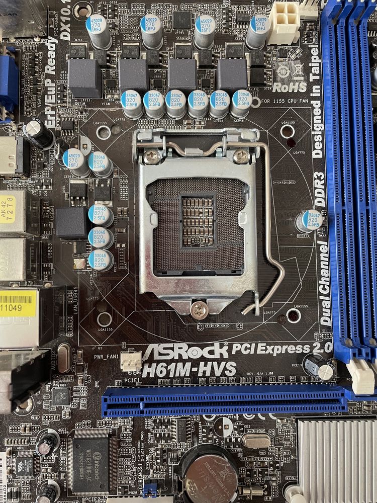 Материнська плата asrock, asus 1155