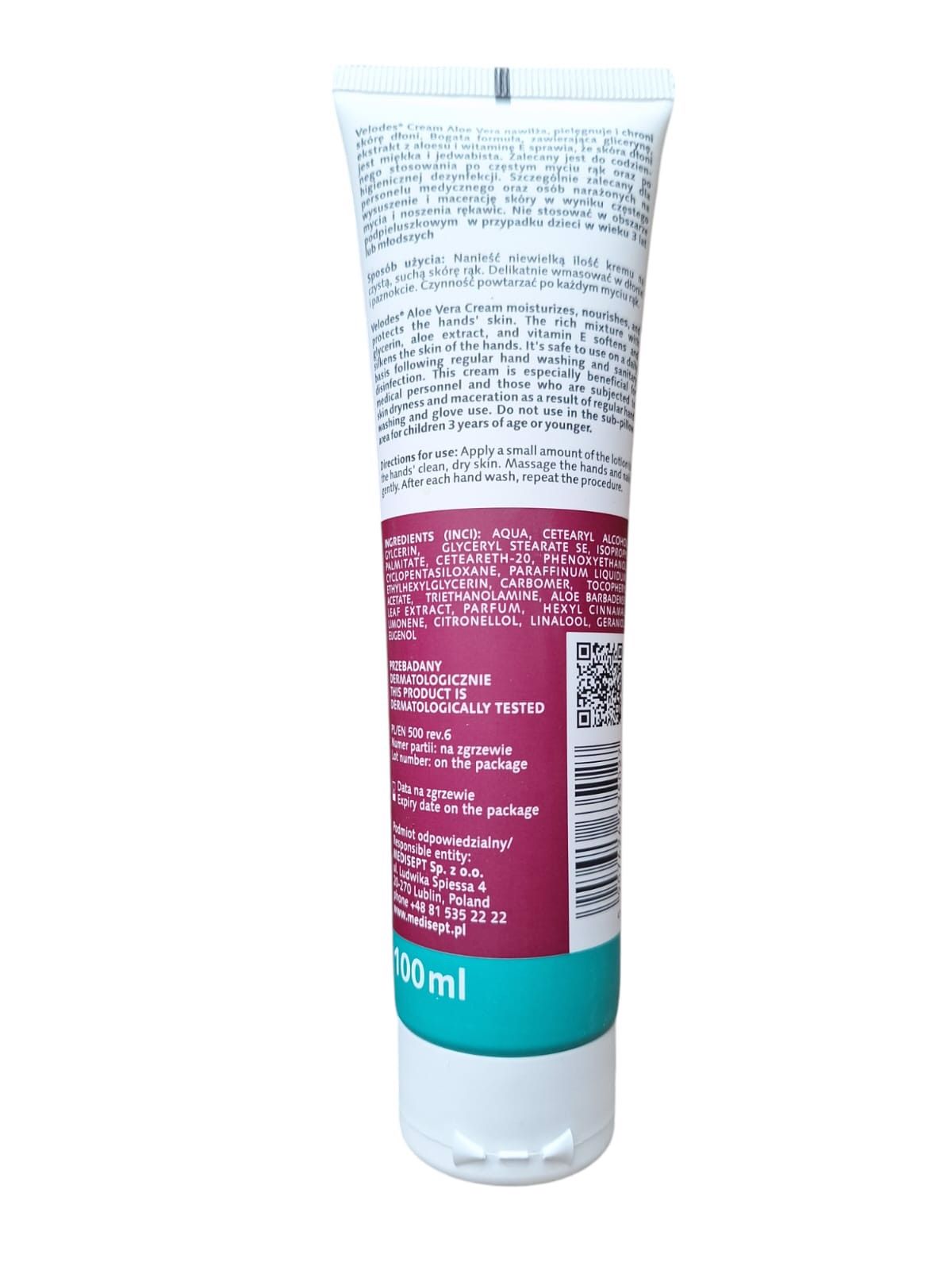 velodes cream aloe vera 100 ml 1szt