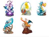 Figura com luz - Pokemon Charizard Lucario Pikachu Mewtwo Gyarados