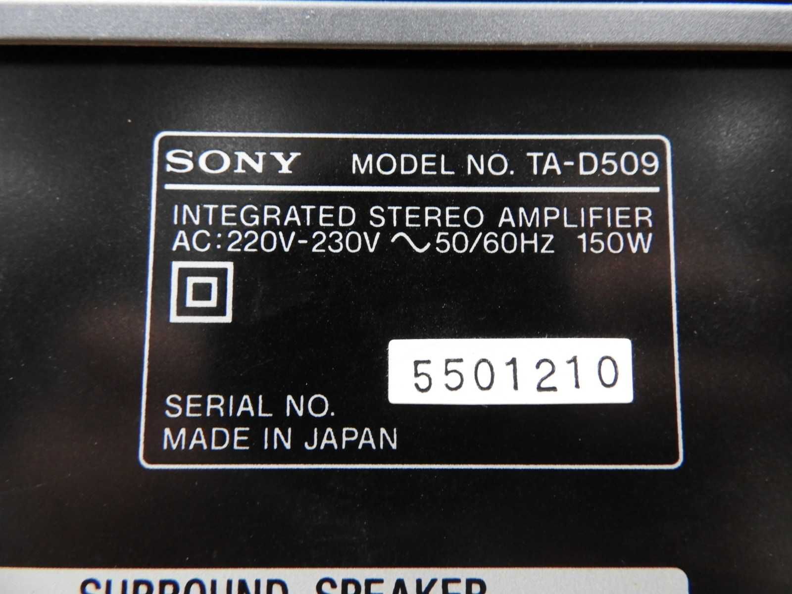 Radio Sony ST - D 709 i wzmacniacz Sony TA - D 509