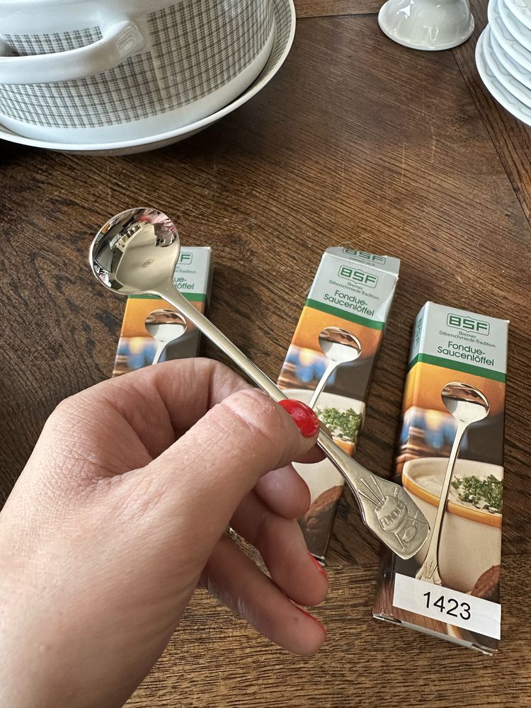 Łyżeczka do Fondue 3 szt łyżki do cukru 1423