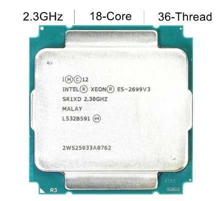 Процесор Intel Xeon 2699v3 – 18 ядер, 36 потоків, дешево!