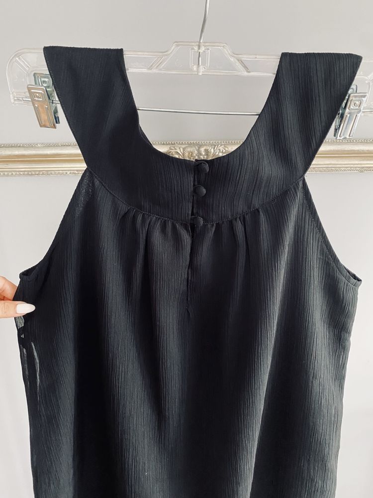 Mała czarna sukienka Papaya luźna ciążowa bez ramiączek 36 S