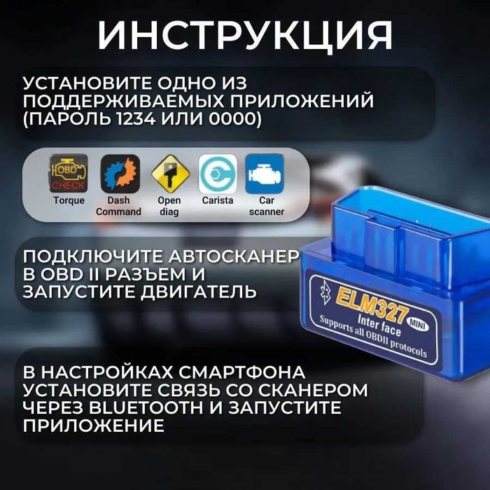 Найкращий ELM327 v1.5 ‼️ Чіп PIC18F25K80 ‼️ 2 плати Сканер ELM327