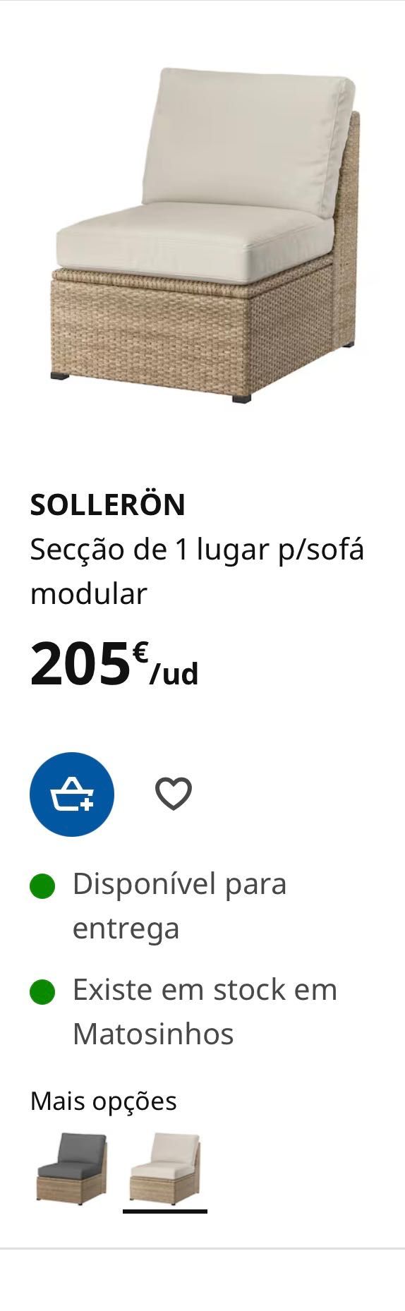 Conjunto jardim relax SOLLERÖN IKEA beje