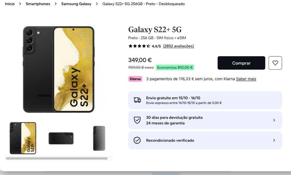 Samsung Galaxy S22 PLUS 256GB