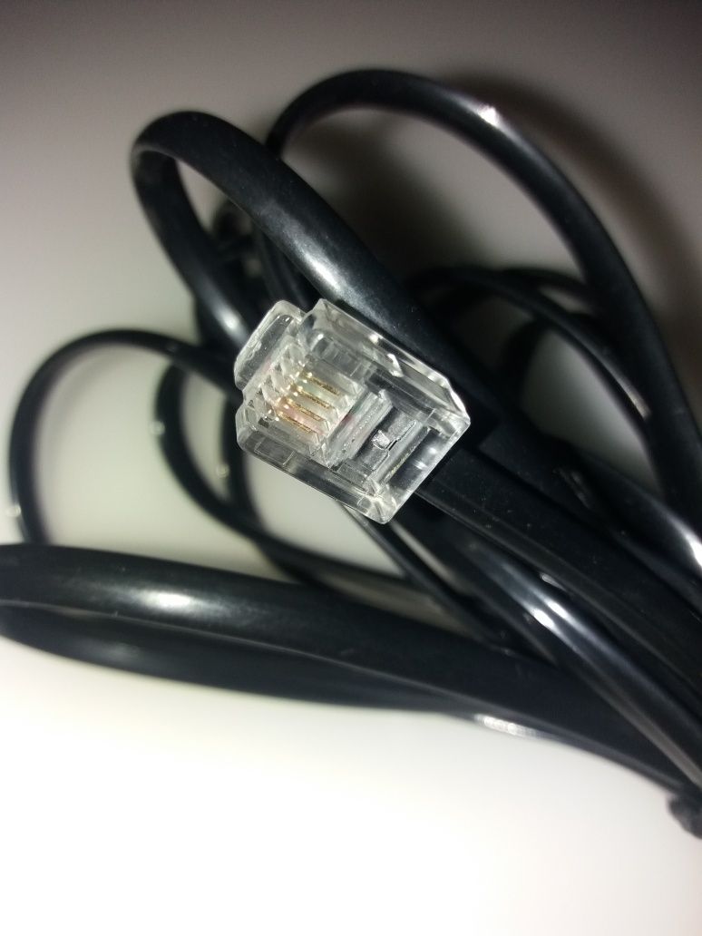 kabel przewód telefoniczny 3m wtyk 2xRJ11 NOWY Okazja