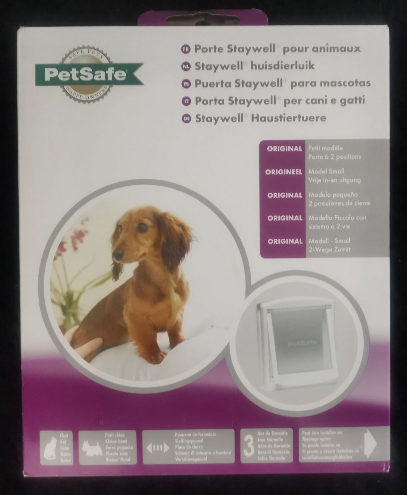 (Novo) Porta de 2 vias para gatos e cães PetSafe