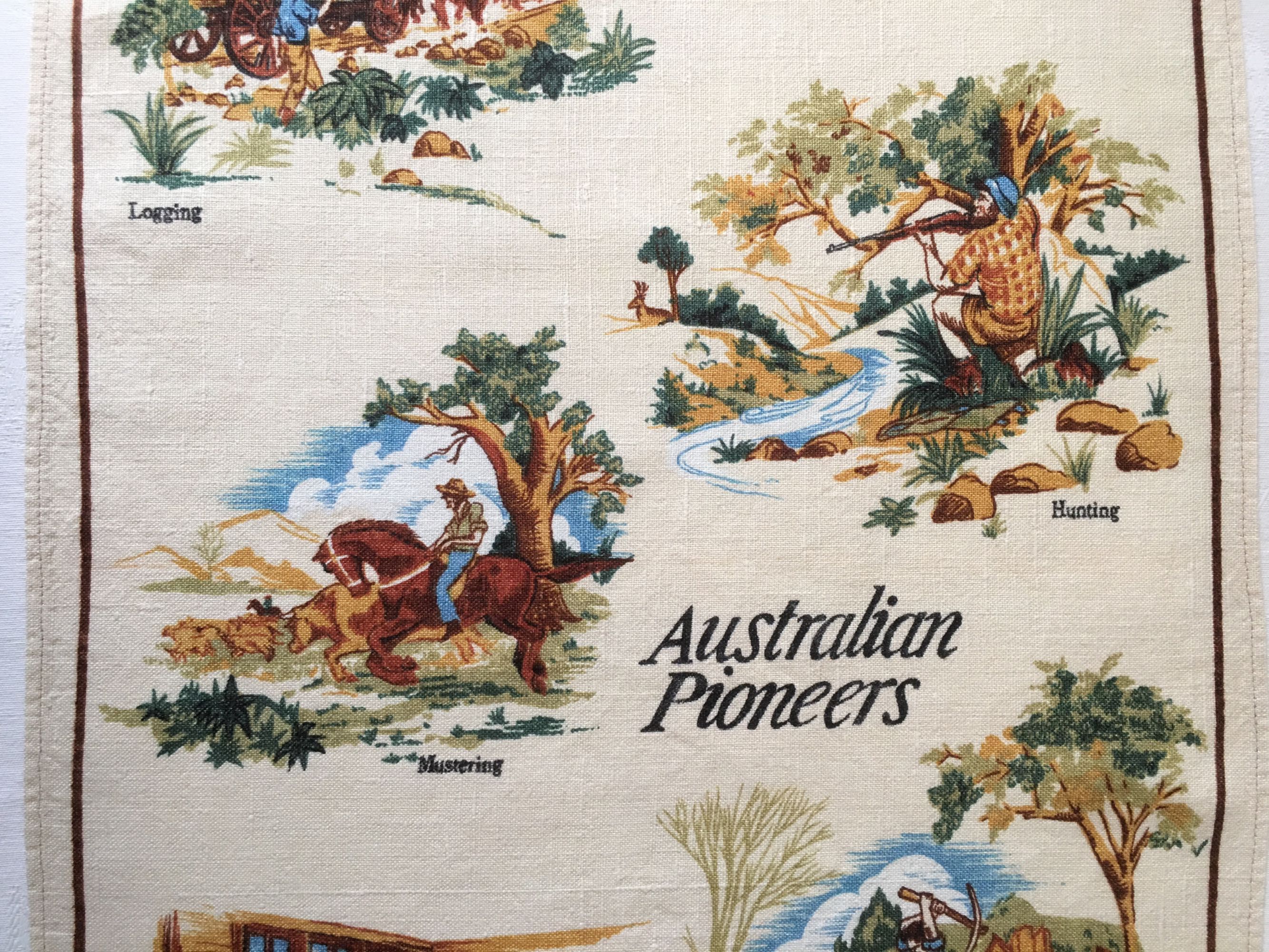 Australian Pioneers • Australia makatka 100% len