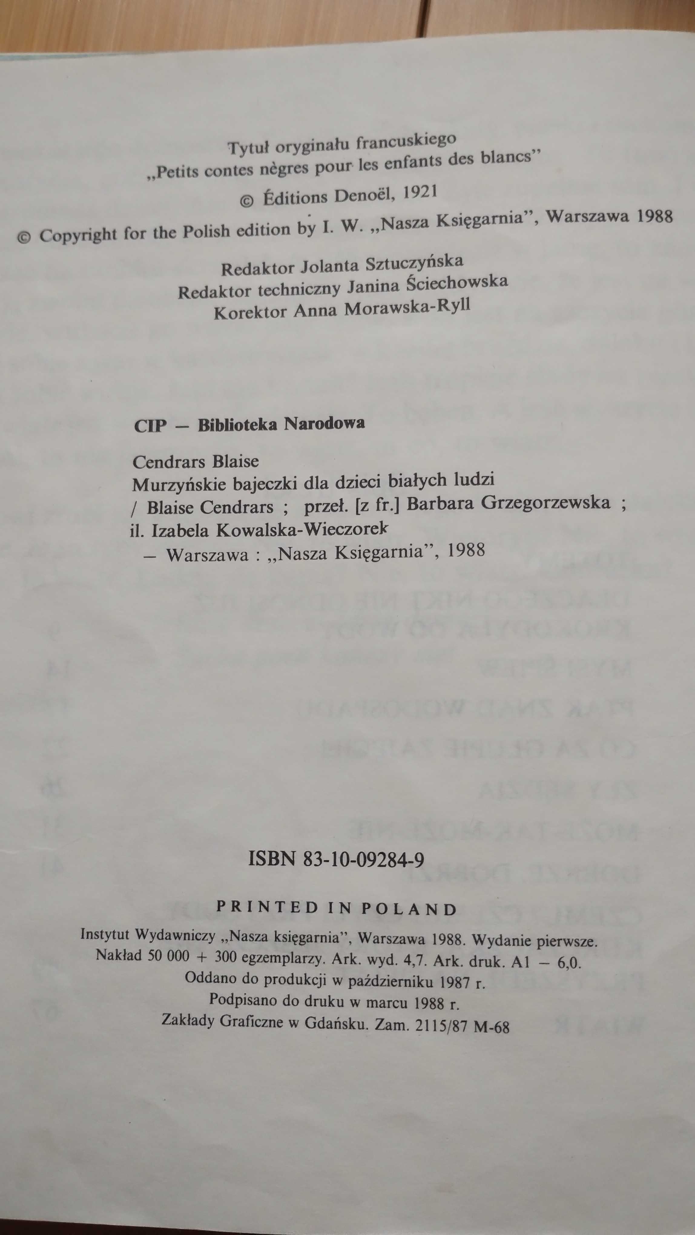 Blaise Cendrars - Murzyńskie bajeczki dla dzieci białych ludzi
