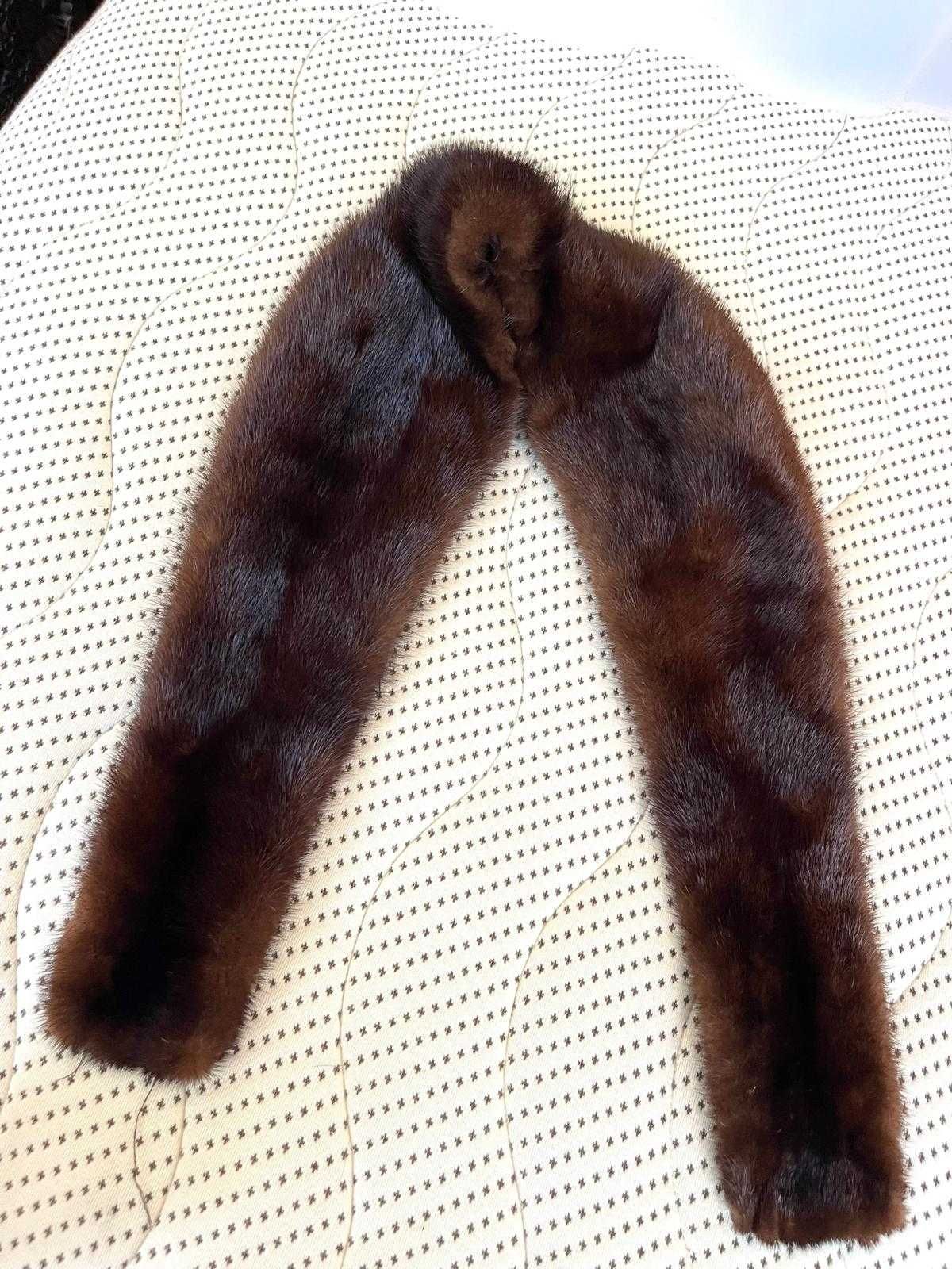 Conjunto de 3 Golas Luxuosas Vison Preto, Castanho e Raposa Marrom