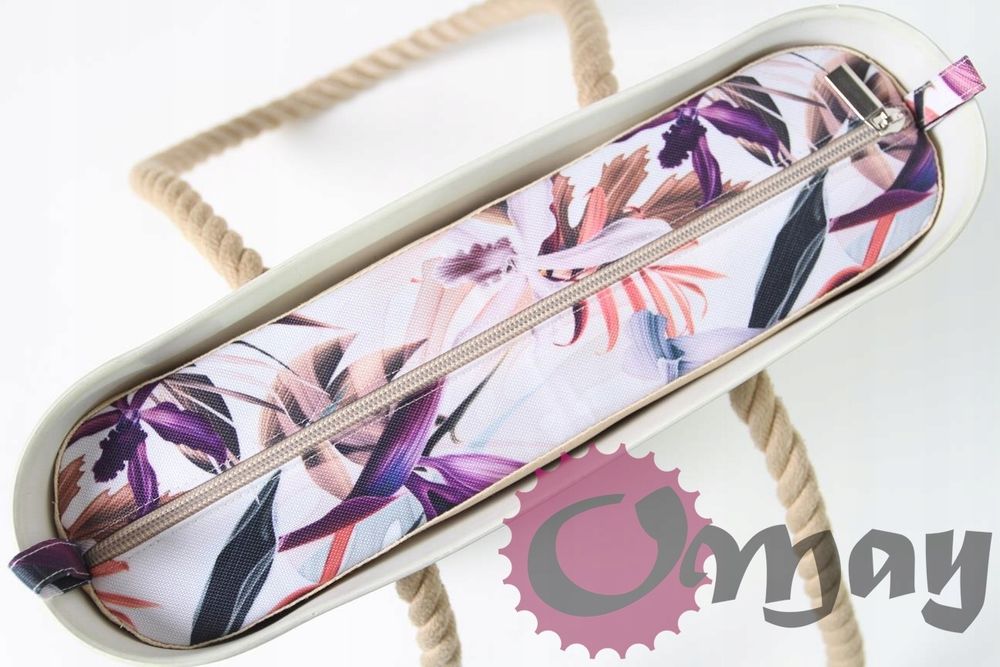 organizer OBAG MINI strelicje różowe zamek beż hummus wkład OMAY