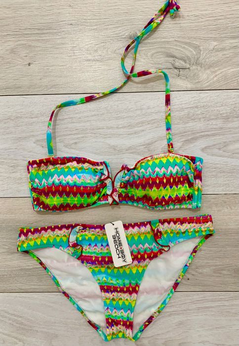 Kolorowy strój kąpielowy bikini Homeboy 38A/B (M)