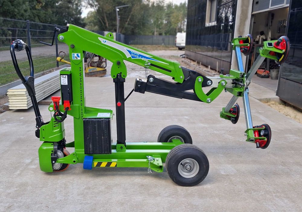 Mini żuraw manipulator do szkła okien MWM GME-S 300 chwytak szyb dźwig