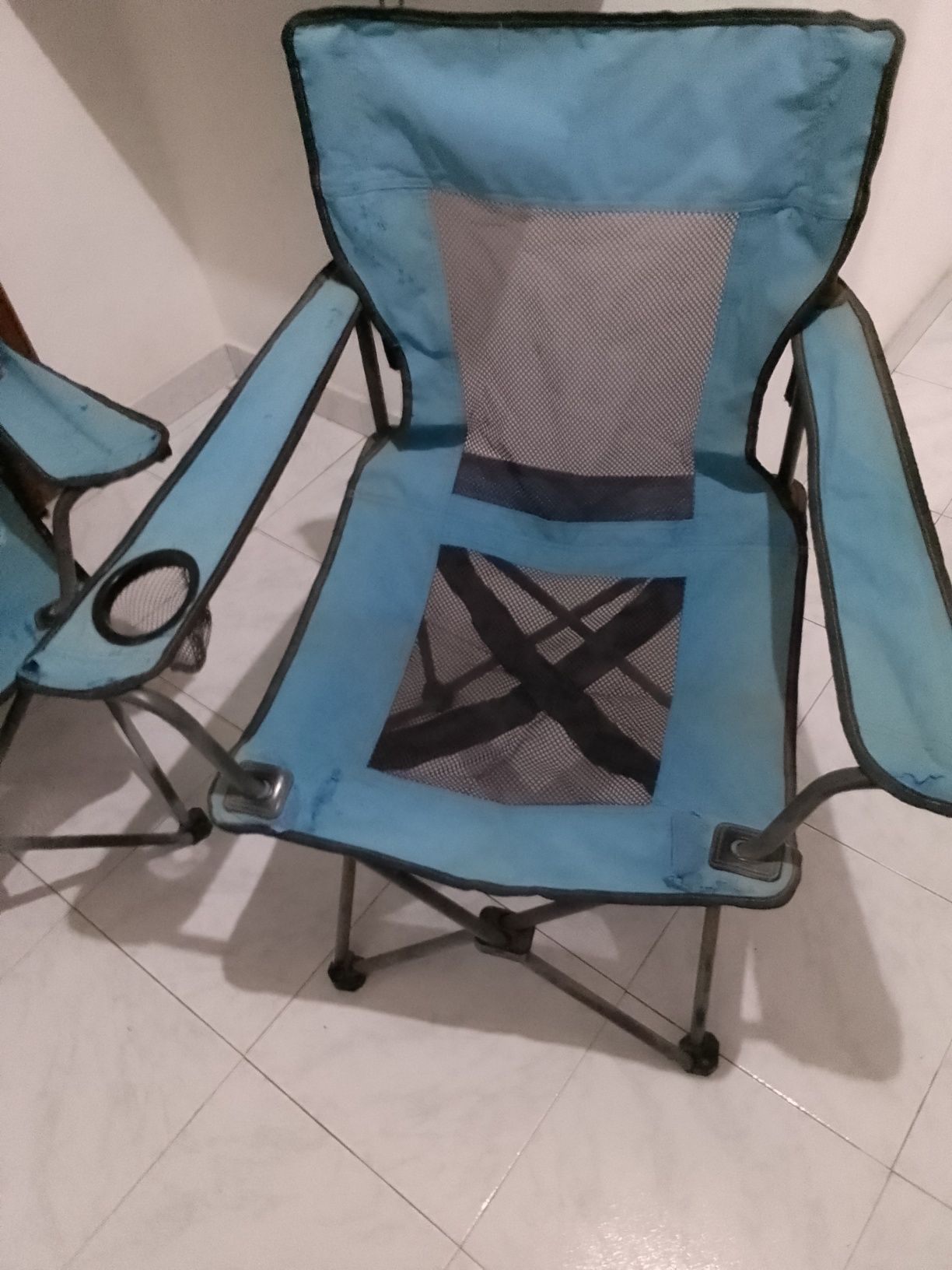 2 cadeiras desdobráveis