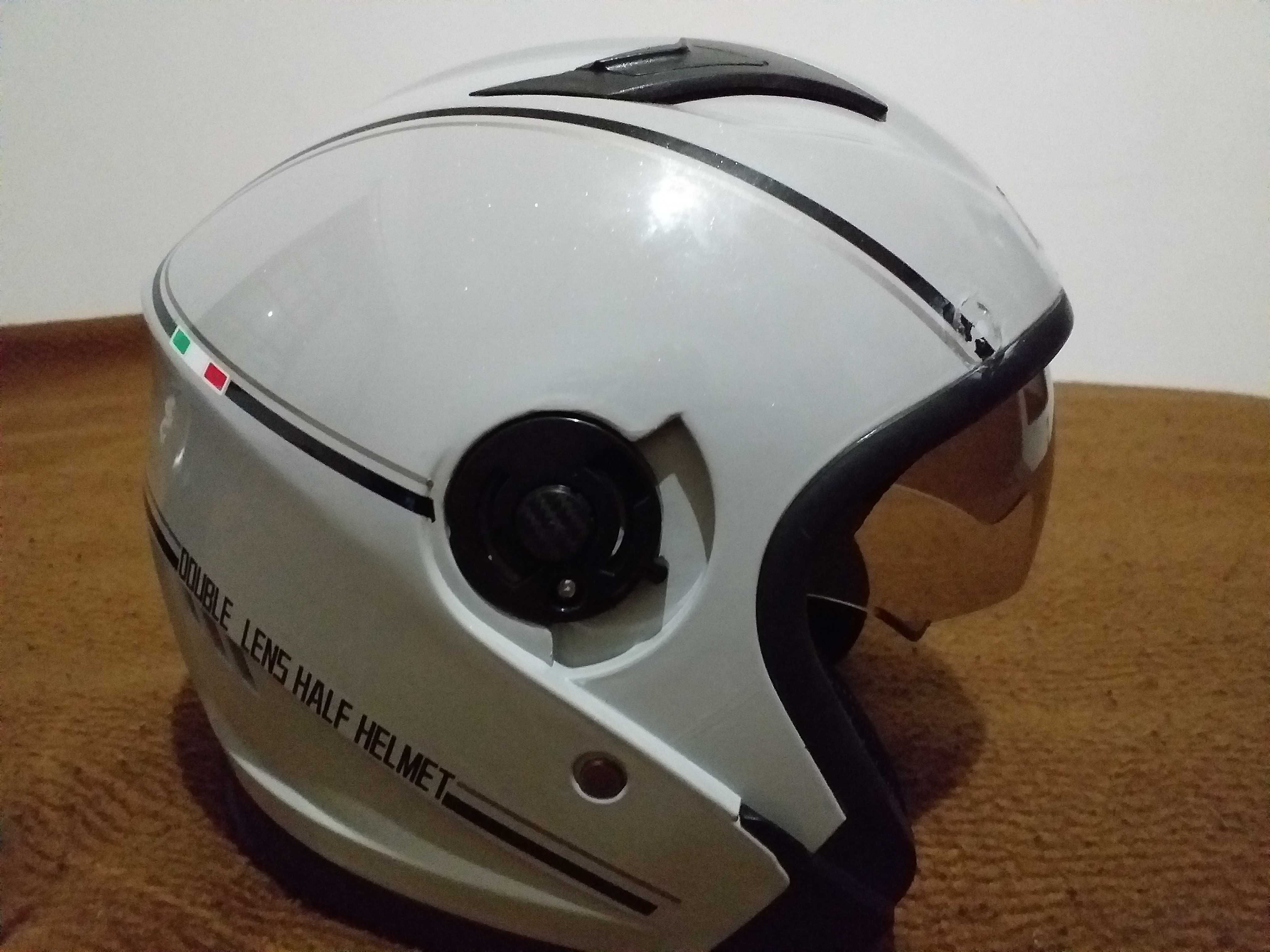 Capacete e "luvas" de punho