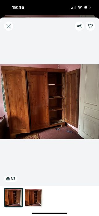 Szafa drewniana trzydrzwiowa