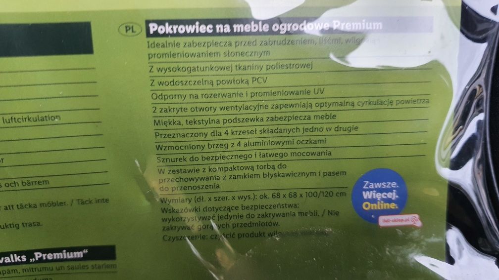 Pokrowiec na meble ogrodowe