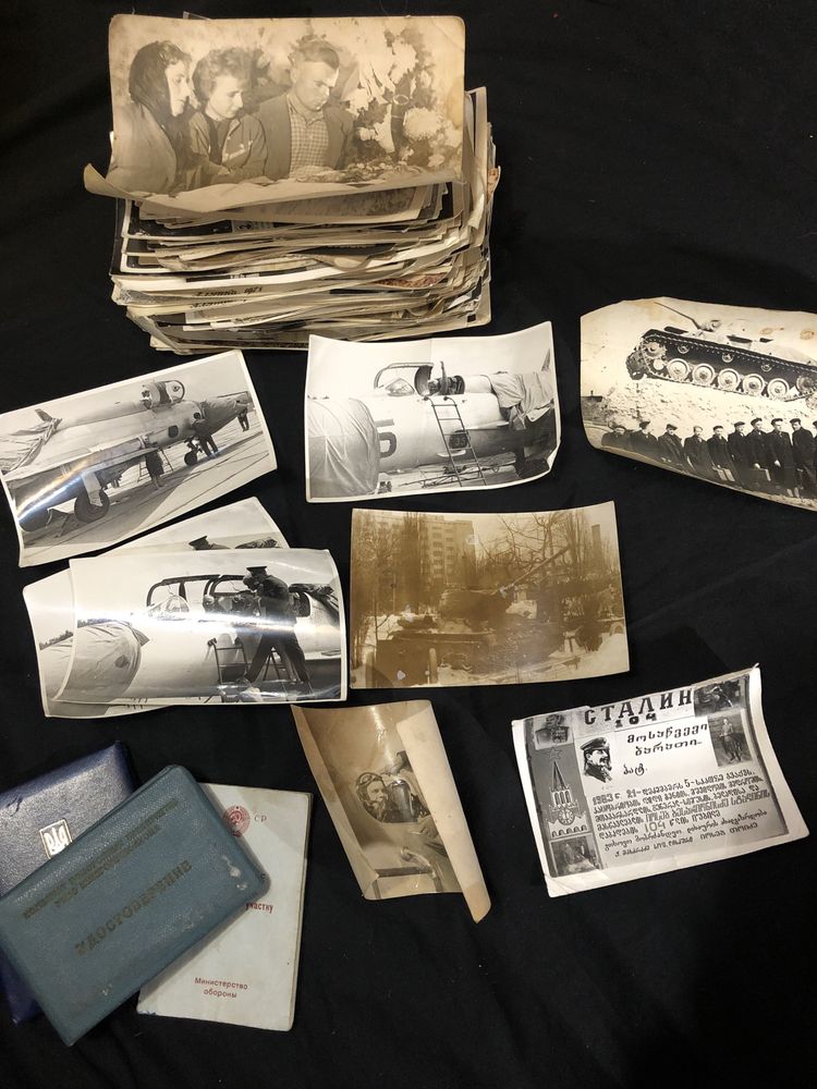 Фото старые семейный архив документы самолёт танк винтаж сталин
