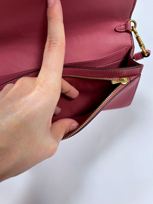 Шкіряна кожана сумка через плече крос-боді Coach оригінал