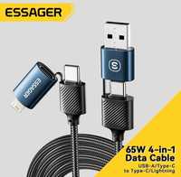 Kabel ładowarka USB 4 W 1