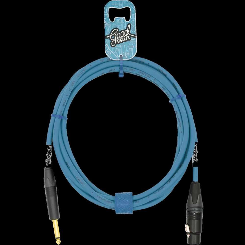 GoodDrut kabel Jack/XLRF - 10M RÓŻNE KOLORY