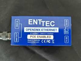 Adaptador DMX Artnet Enttec OpenDMX Ethernet PoE - Como Novo