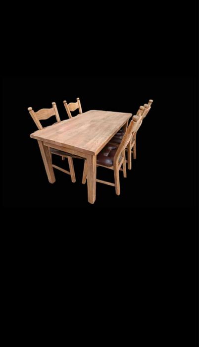 Sprzedam komplet dębowy stół 4 krzesła +ława dąb lity