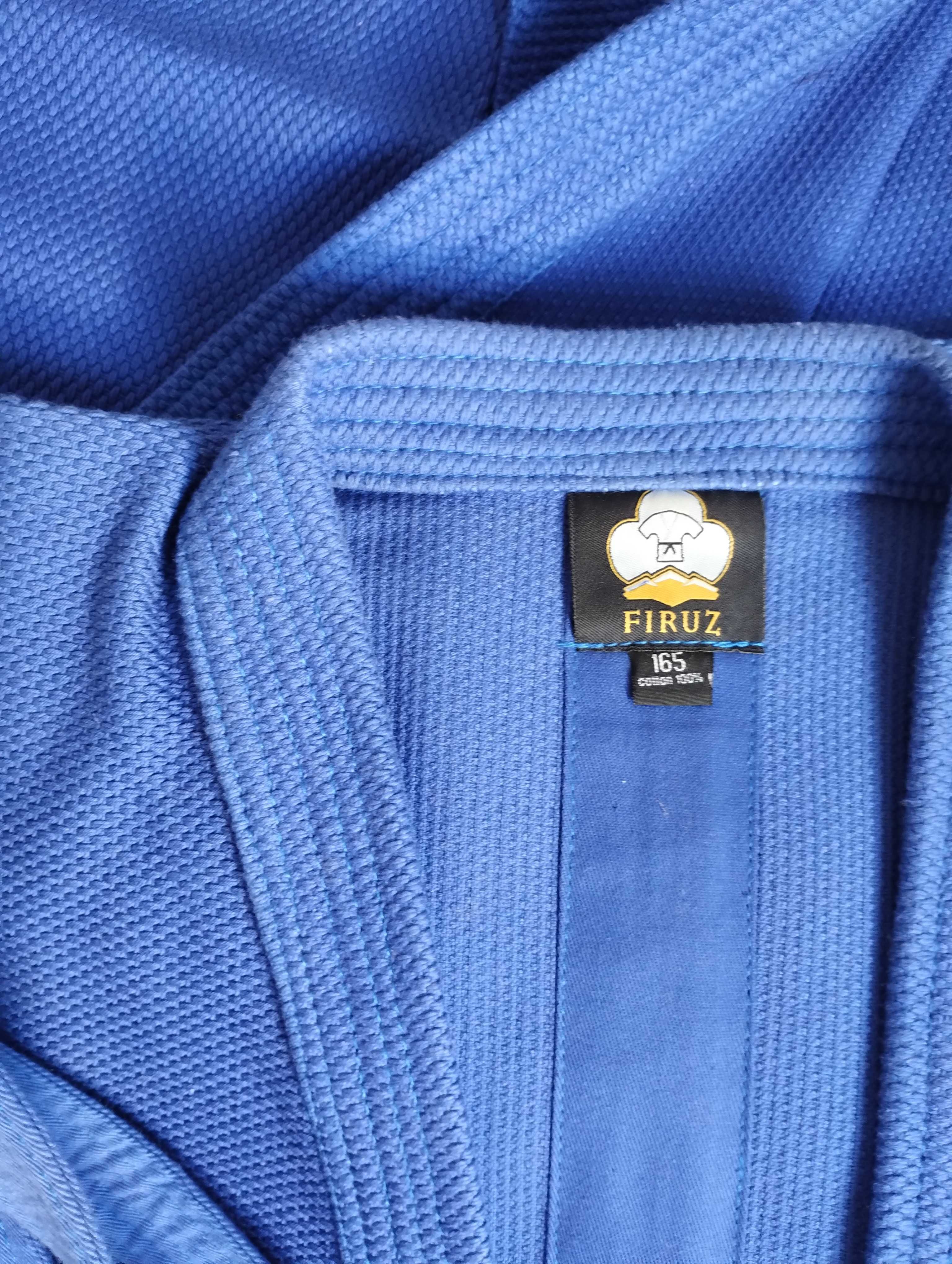 Куртка самбо, cамбовка синяя FIRUZ на рост 170 см